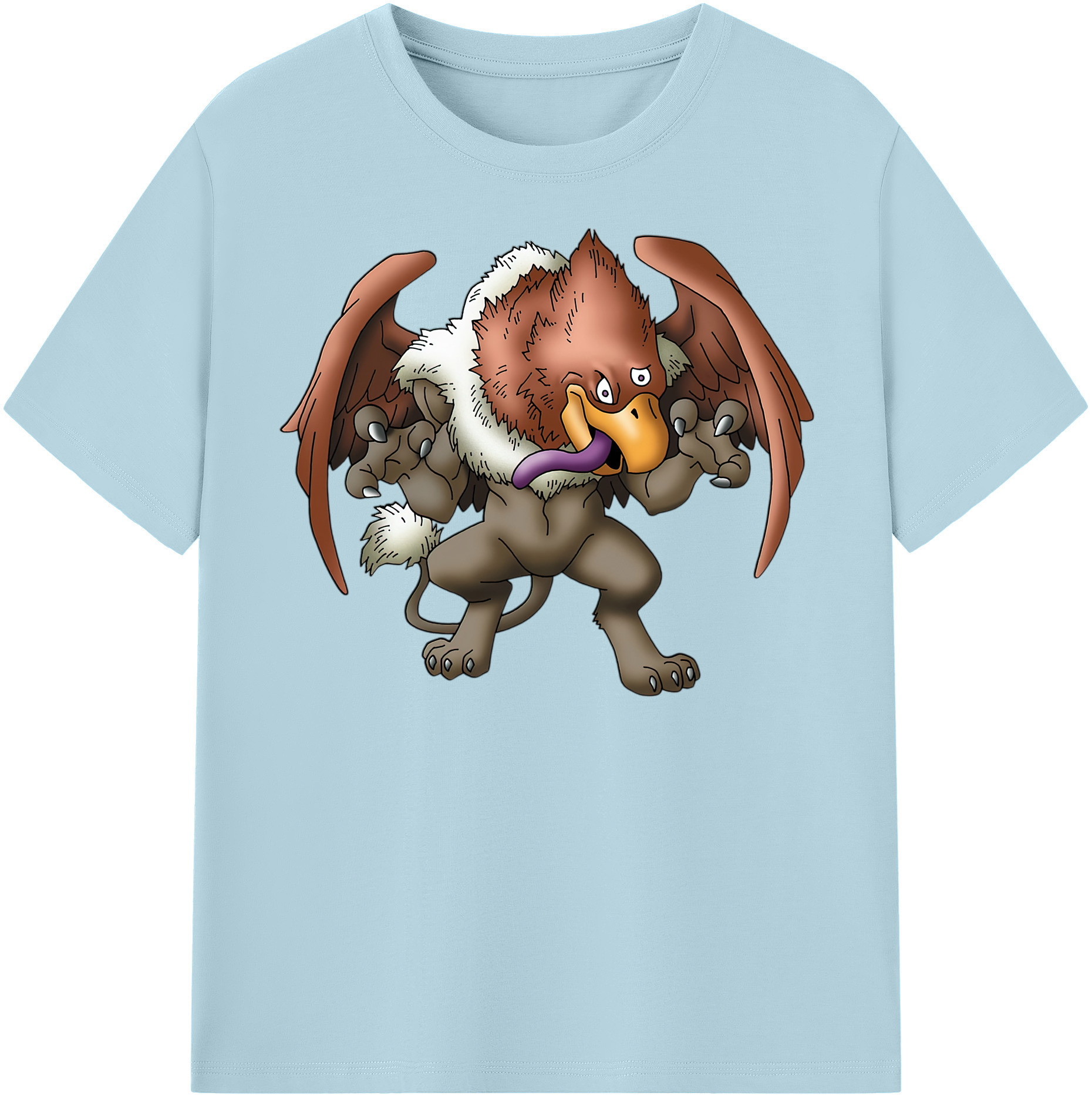 （画像用） ドラゴンクエスト Doragon Kuesuto Dragon Quest 綿100％半袖Tシャツ（フロントプリント）